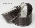 画像1: ”Leather collar キャンペーン！” DG【エクスクルージブ】チャコールスネイク ウィペットM (1)